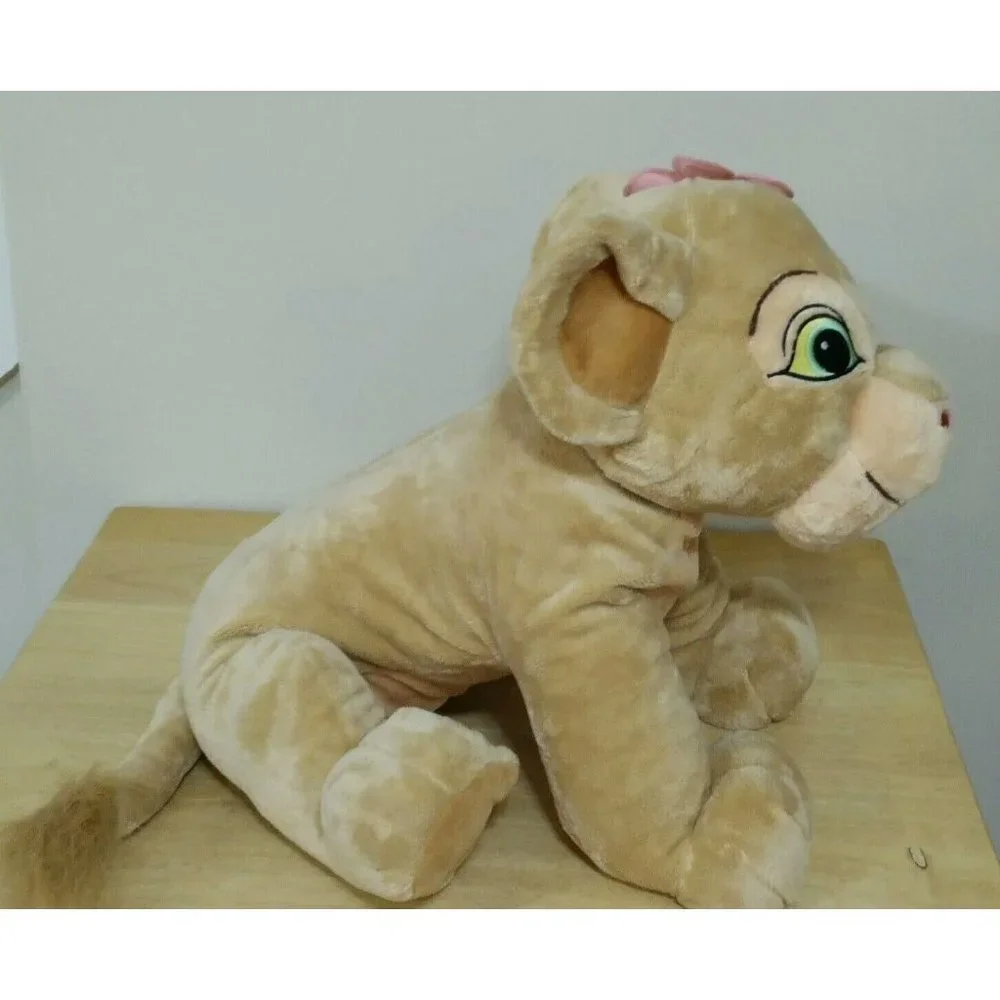 Disney Lion King Nala Plush Pink Flower Stuffed Animal Disney Toy 20" Long - Picture 3 of 9